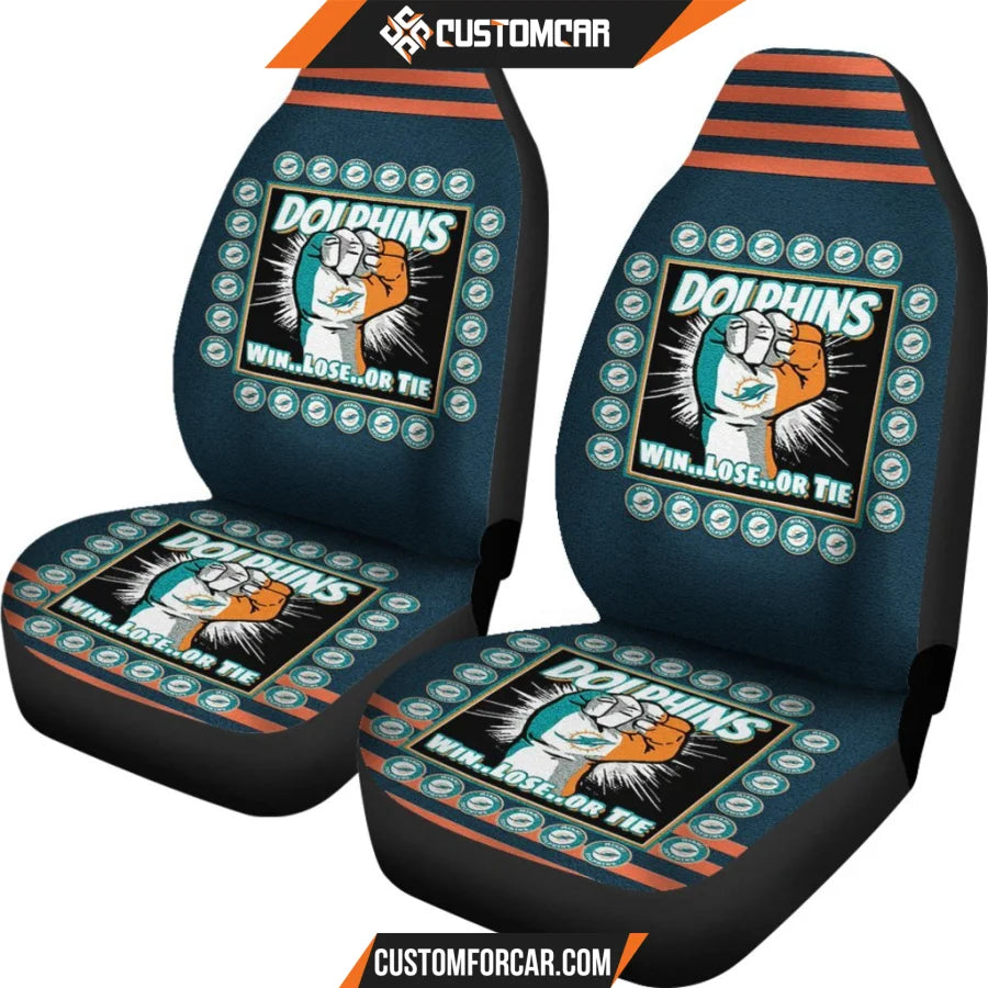 Miami Dolphins Car Seat Covers Discount -  1694990175