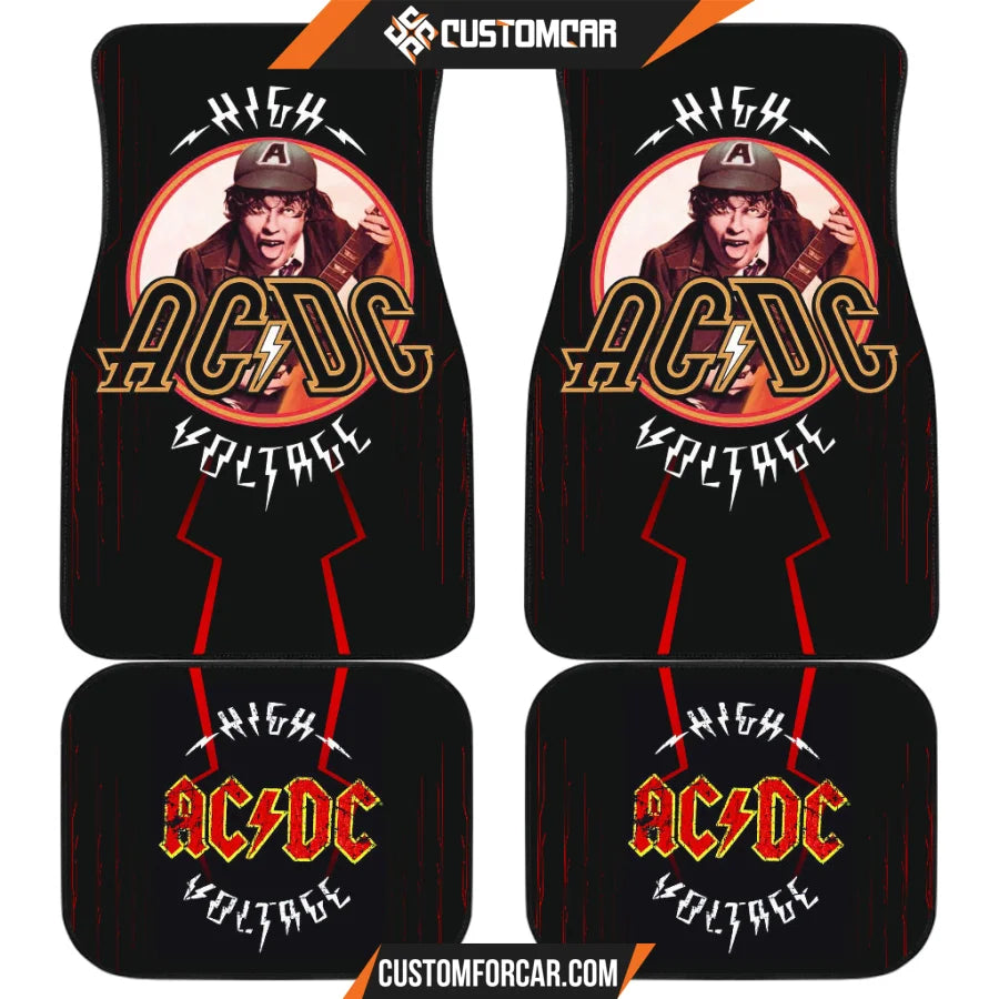 AC DC Car Floor Mats Music Rock Band Car Accessories Custom