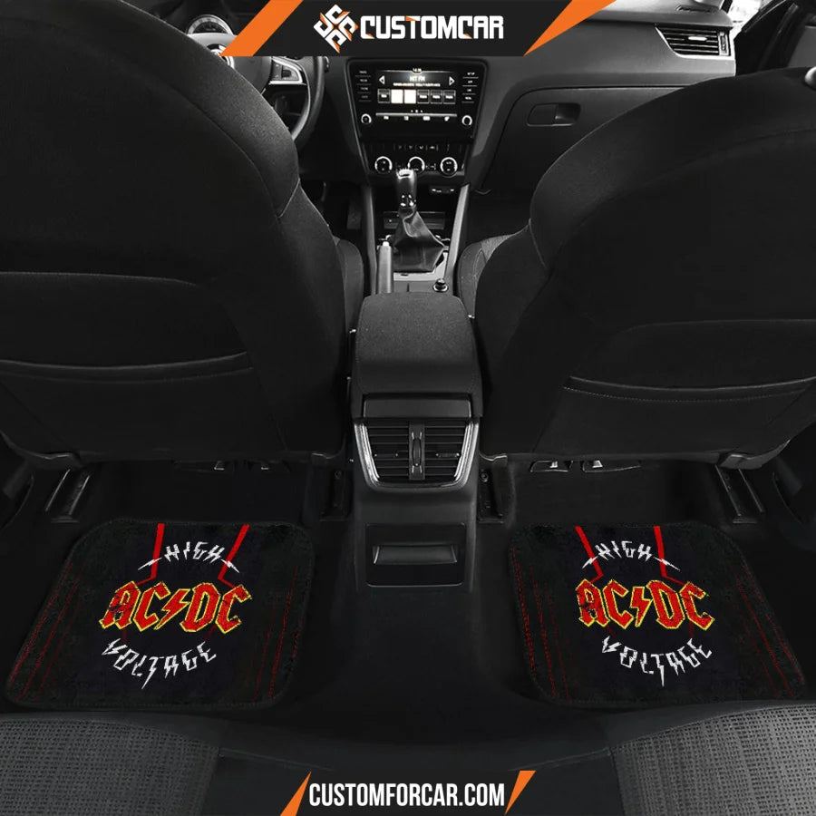 AC DC Car Floor Mats Music Rock Band Car Accessories Custom