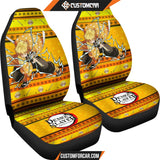 Agatsuma Zenitsu Demon Slayer Car Seat Covers Anime Car