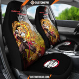 Agatsuma Zenitsu Demon Slayer Car Seat Covers Anime Car