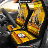 Agatsuma Zenitsu Demon Slayer Car Seat Covers Anime Car