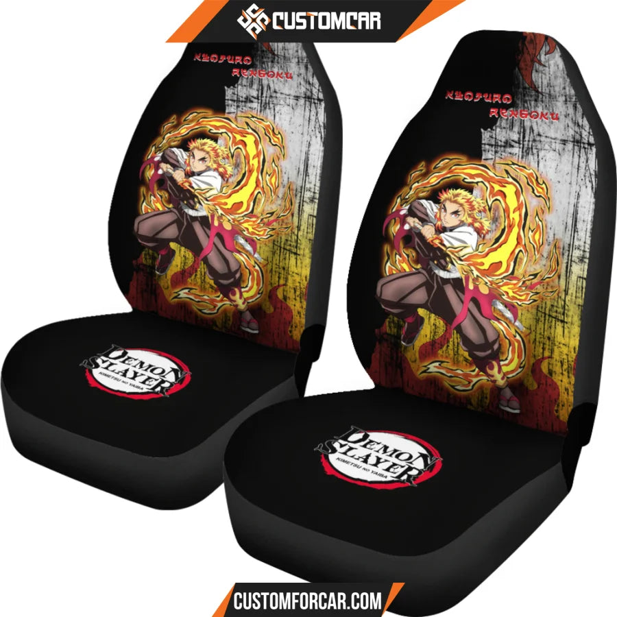 Agatsuma Zenitsu Demon Slayer Car Seat Covers Anime Car