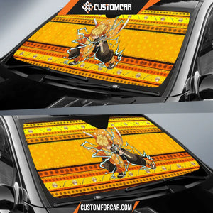 Agatsuma Zenitsu Demon Slayer Car Sun Shade Anime Car