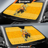 Agatsuma Zenitsu Demon Slayer Car Sun Shade Anime Car