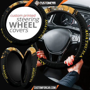 Agatsuma Zenitsu Demon Slayer Steering Wheel Cover Anime Car