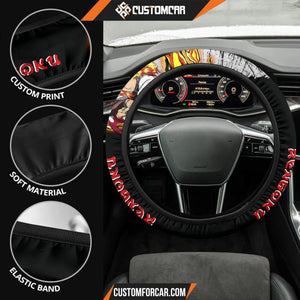 Agatsuma Zenitsu Demon Slayer Steering Wheel Cover Anime Car