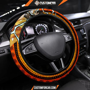 Agatsuma Zenitsu Demon Slayer Steering Wheel Cover Anime Car