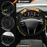 Agatsuma Zenitsu Demon Slayer Steering Wheel Cover Anime Car