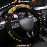 Agatsuma Zenitsu Demon Slayer Steering Wheel Cover Anime Car