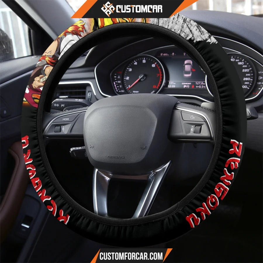 Agatsuma Zenitsu Demon Slayer Steering Wheel Cover Anime Car