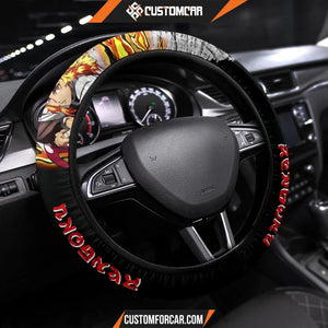 Agatsuma Zenitsu Demon Slayer Steering Wheel Cover Anime Car