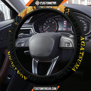 Agatsuma Zenitsu Demon Slayer Steering Wheel Cover Anime Car