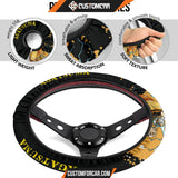 Agatsuma Zenitsu Demon Slayer Steering Wheel Cover Anime Car