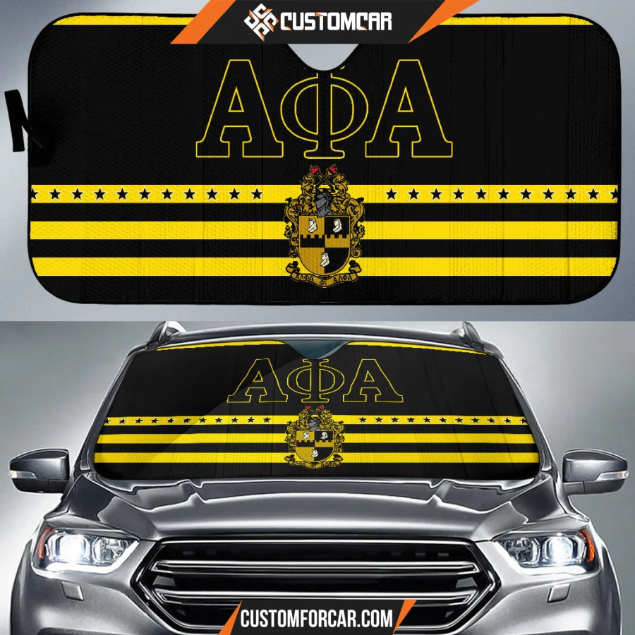 Alpha Phi Alpha Car Sun Shade Fraternity Car Accessories