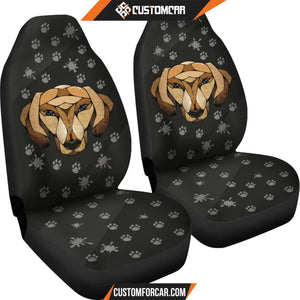 Amazing Black Dachshund Face Car Seat Covers DECORINCAR