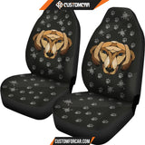 Amazing Black Dachshund Face Car Seat Covers DECORINCAR