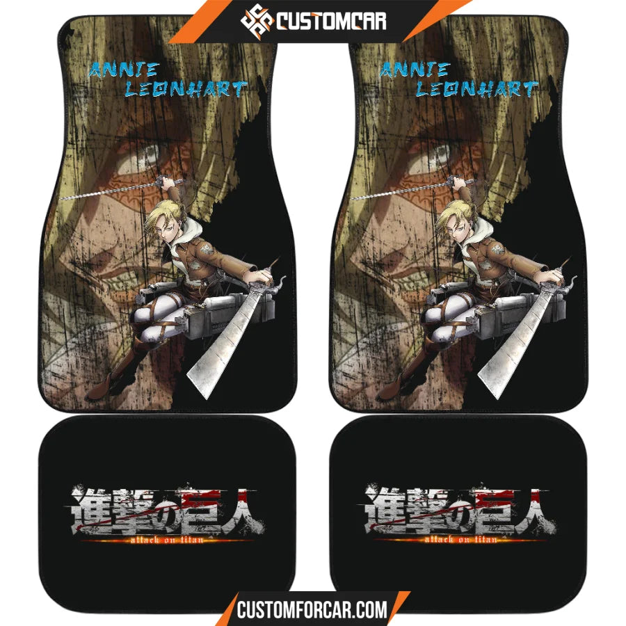 Annie Leonhart Attack On Titan Car Floor Mats Anime Car