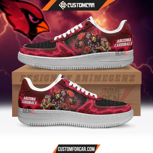 Arizona Cardinal Air Sneakers Mascot Thunder Style Custom