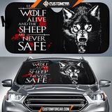 Arya Stark Leave One Wolf Alive Car Sun Shades Moive Decor 