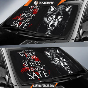 Arya Stark Leave One Wolf Alive Car Sun Shades Moive Decor 