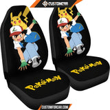 Ash Ketchum And Pikachu Pokemon Anime Car Seat Covers 