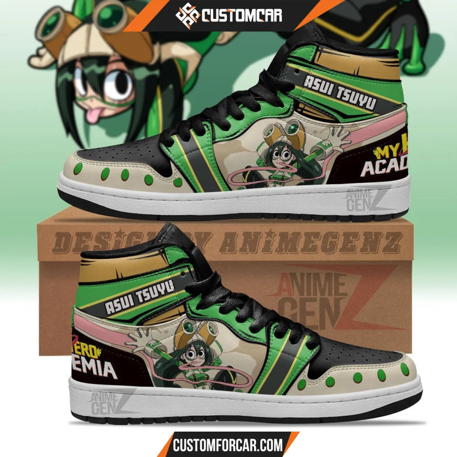 Asui Tsuyu JD Sneakers Custom Anime My Hero Academia Shoes