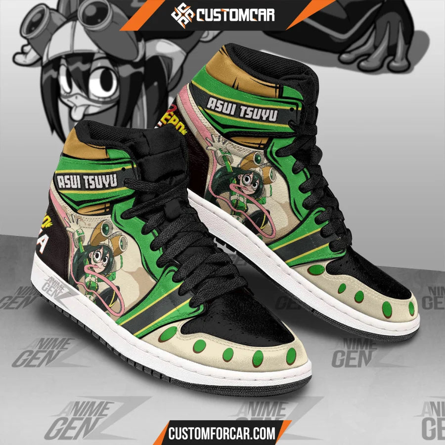 Asui Tsuyu JD Sneakers Custom Anime My Hero Academia Shoes