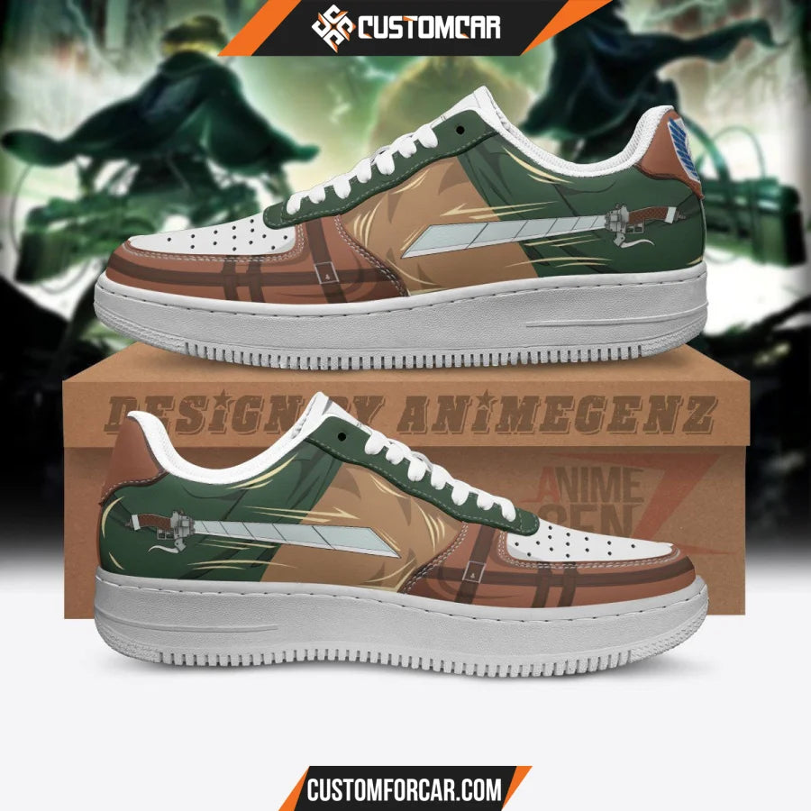 Attack On Titan Air Sneakers Reconnaissance Army Custom