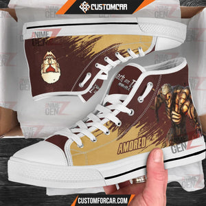 Attack On Titan Amored Titan High Top Shoes Custom Anime