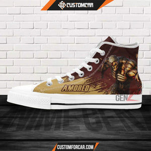 Attack On Titan Amored Titan High Top Shoes Custom Anime