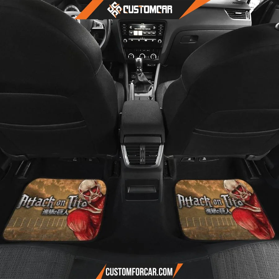 Attack On Titan Anime Car Floor Mats | AOT Mikasa Back And 