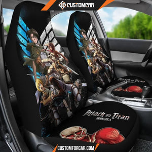 Attack On Titan Anime Car Seat Covers | AOT Team Wings Of 