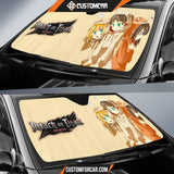 Attack On Titan Car Sun Shade | Cute Eren Levi Mikasa Pijama Sun Shade D022405 DECORINCAR 2