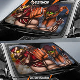 Attack On Titan Car Sun Shade | Eren Fight Armored Titan Sun Shade NT031520 DECORINCAR 2
