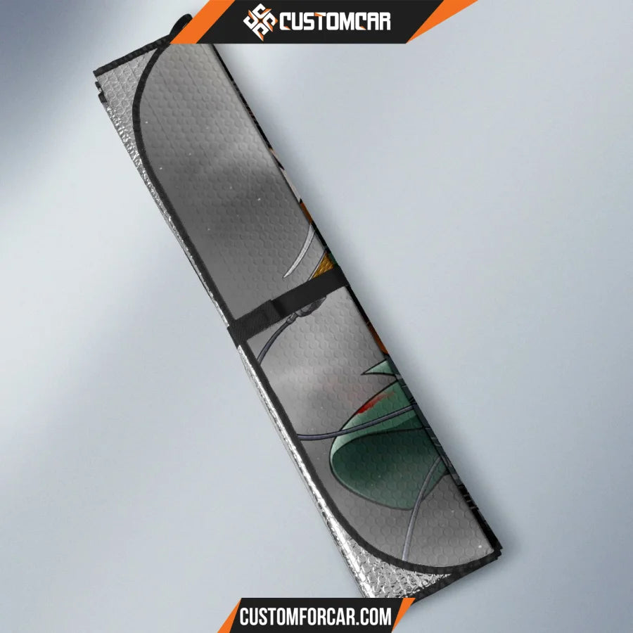 Attack On Titan Car Sun Shade | Eren Yeager Levi Ackerman Battle Sun Shade D021706 DECORINCAR 3