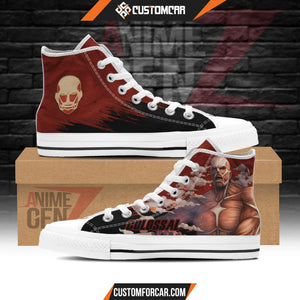 Attack On Titan Colossal Titan High Top Shoes Custom Anime