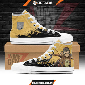 Attack On Titan Connie High Top Shoes Custom Anime Sneakers