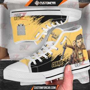 Attack On Titan Connie High Top Shoes Custom Anime Sneakers