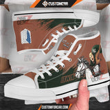 Attack On Titan Erwin Smith High Top Shoes Custom Anime