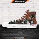 Attack On Titan Erwin Smith High Top Shoes Custom Anime