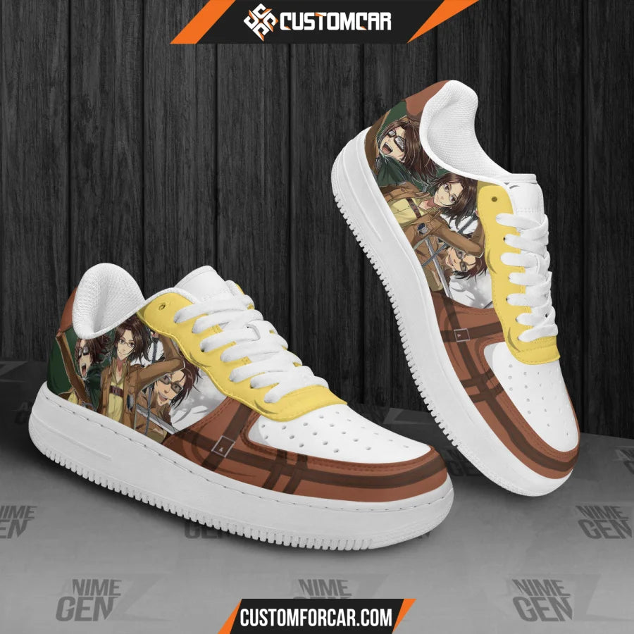 Attack On Titan Hange Zoe Air Sneakers Custom Anime Shoes