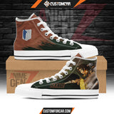 Attack On Titan Hange Zoe Smith High Top Shoes Custom Anime