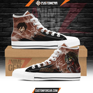 Attack On Titan Attack Titan High Top Shoes Custom Anime