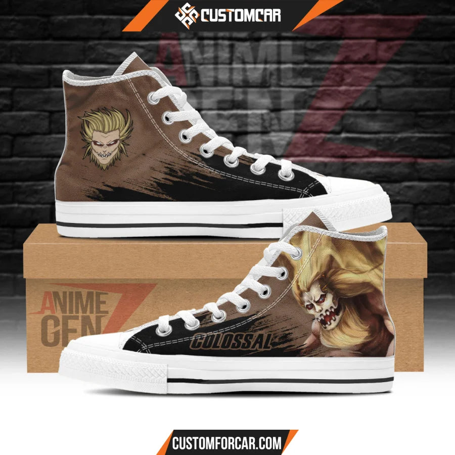 Attack On Titan Jaw Titan High Top Shoes Custom Anime