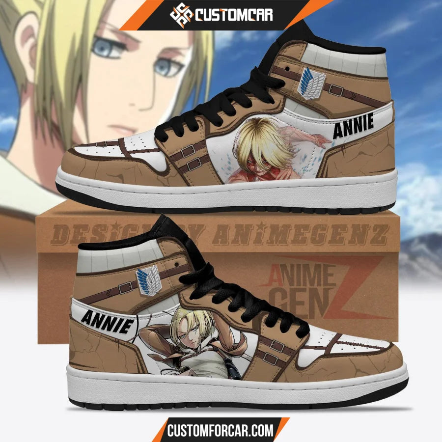 Attack On Titan JD Sneakers Annie Leonhart Custom Anime