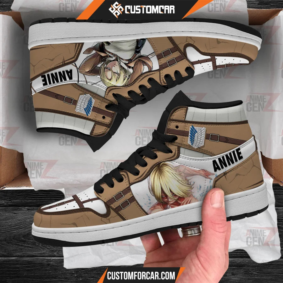 Attack On Titan JD Sneakers Annie Leonhart Custom Anime