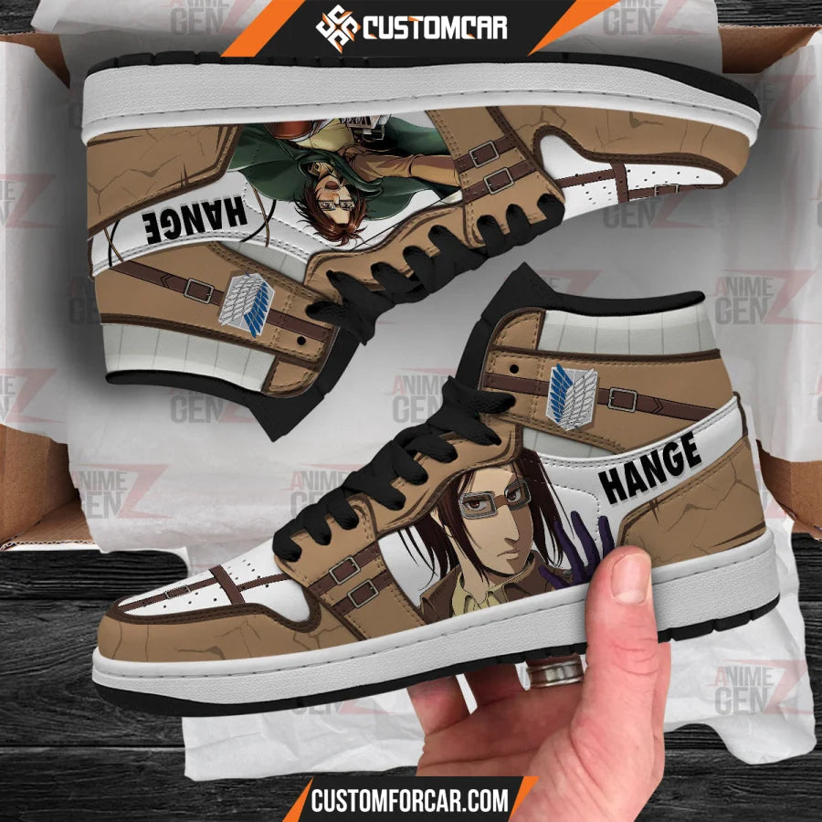 Attack On Titan JD Sneakers Hange Zoe Custom Anime Shoes