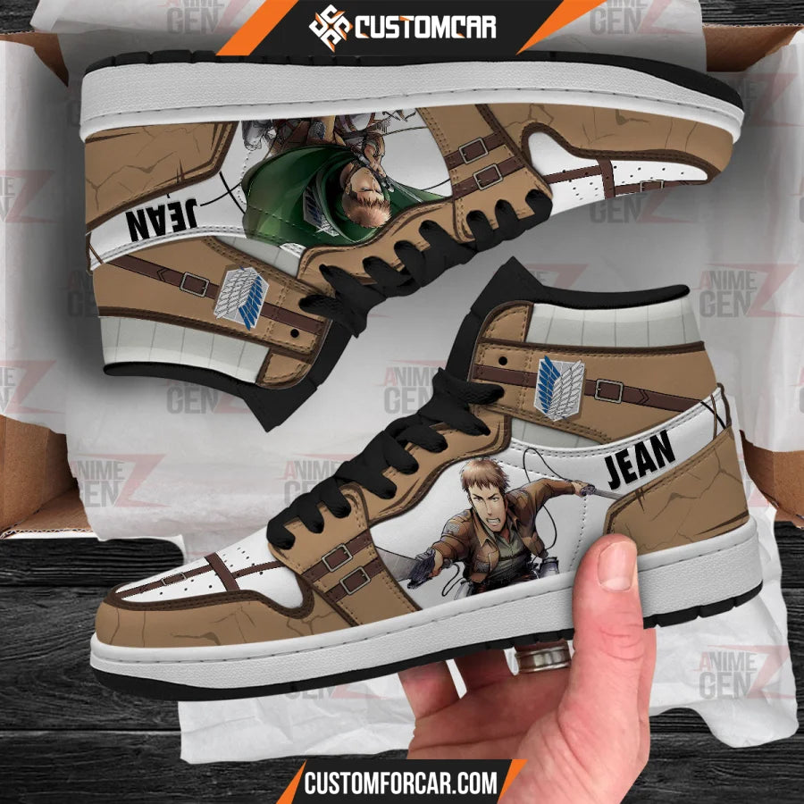 Attack On Titan JD Sneakers Jean Kristein Custom Anime Shoes