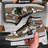 Attack On Titan JD Sneakers Jean Kristein Custom Anime Shoes